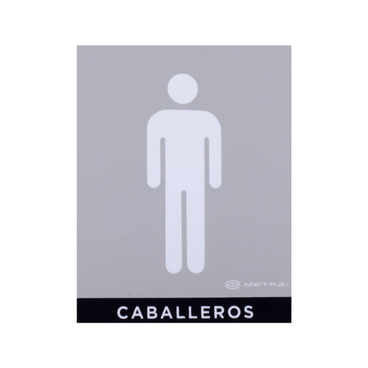 Señalamiento Baño Caballeros