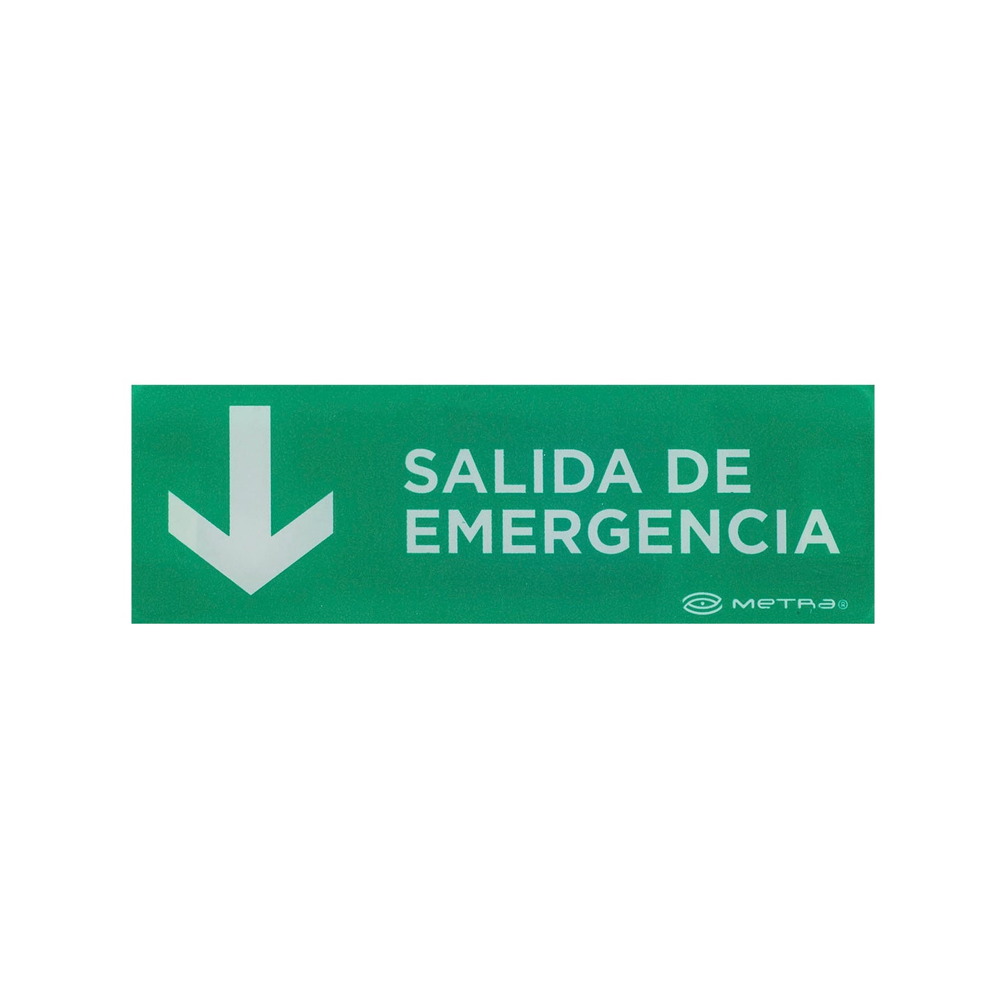 Señalamiento Fotoluminiscente Salida de Emergencia con Flecha