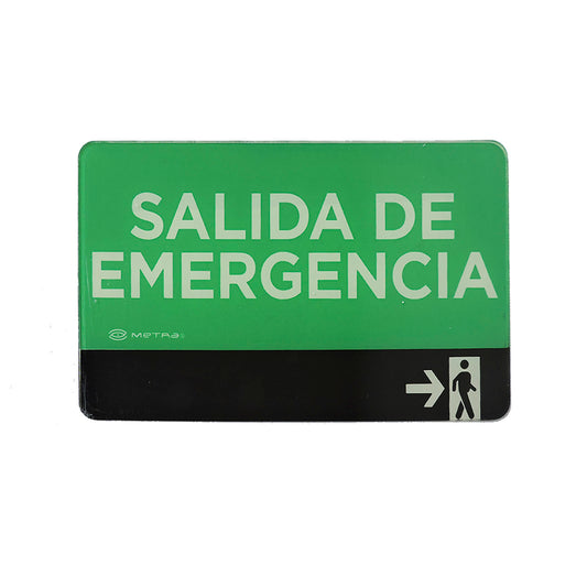 Señalamiento Fotoluminiscente Salida de Emergencia
