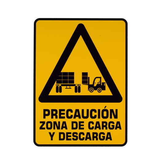 Señalamiento Precaución Zona de Carga y Descarga