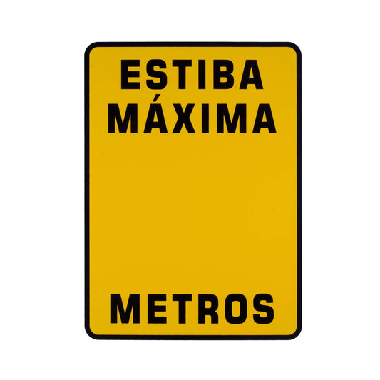 Señalamiento Estiba Máxima
