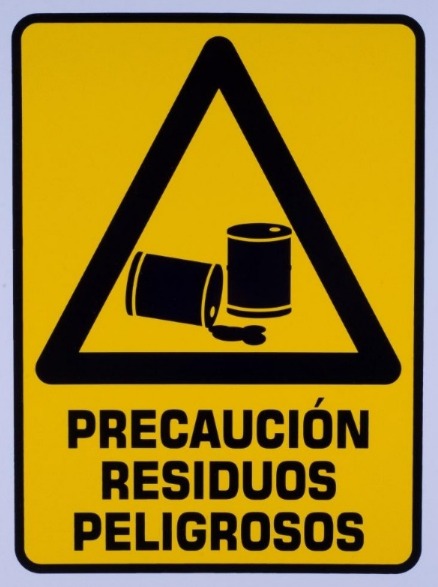 Señalamiento Precaución Residuos Peligrosos