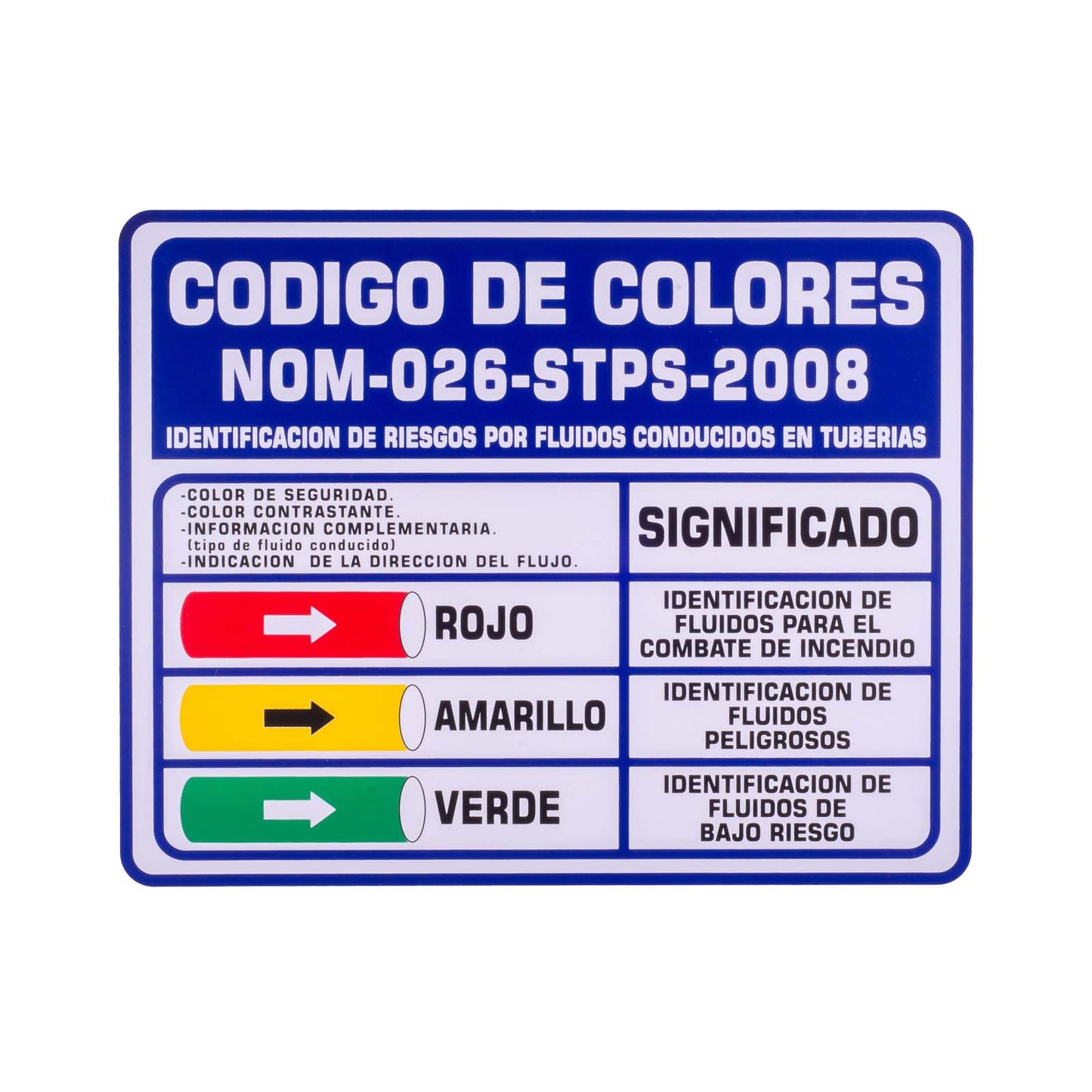 Señalamiento Código de Colores