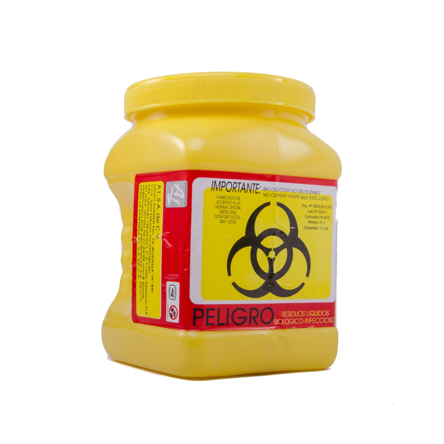 RECOLECTOR P/LIQUID ECON. AMARILLO 1.7LT