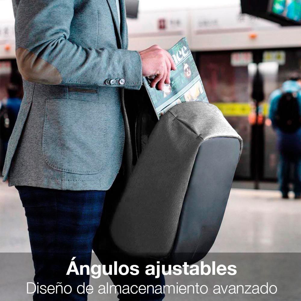 Mochila Antirrobo Impermeable, con Puerto USB Para Power Bank y Cierre de Protección Red Lemon