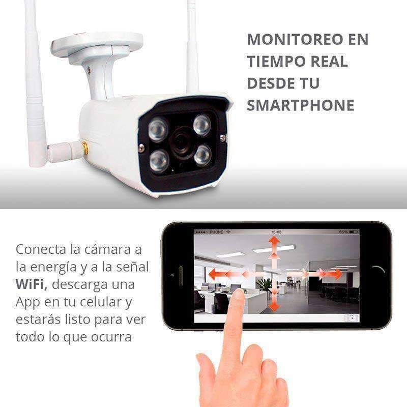 Cámara de Vigilancia Para Exteriores Wifi IP, High Definition Red Lemon