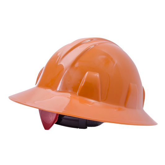 Casco de Seguridad Ala Ancha con Ajuste de Matraca 4 puntos Infra