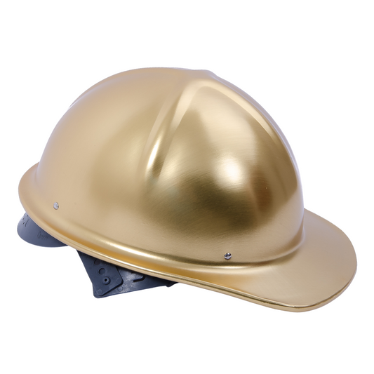 Casco de Seguridad Aluminio Dorado - CASCO ALUMINIO INFRA