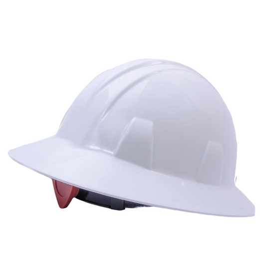 Casco de Seguridad Ala Ancha con Ajuste de Matraca 1 Punto Infra