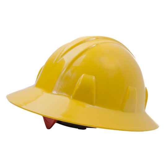 Casco de Seguridad Ala Ancha con Ajuste de Matraca 3 puntos Infra