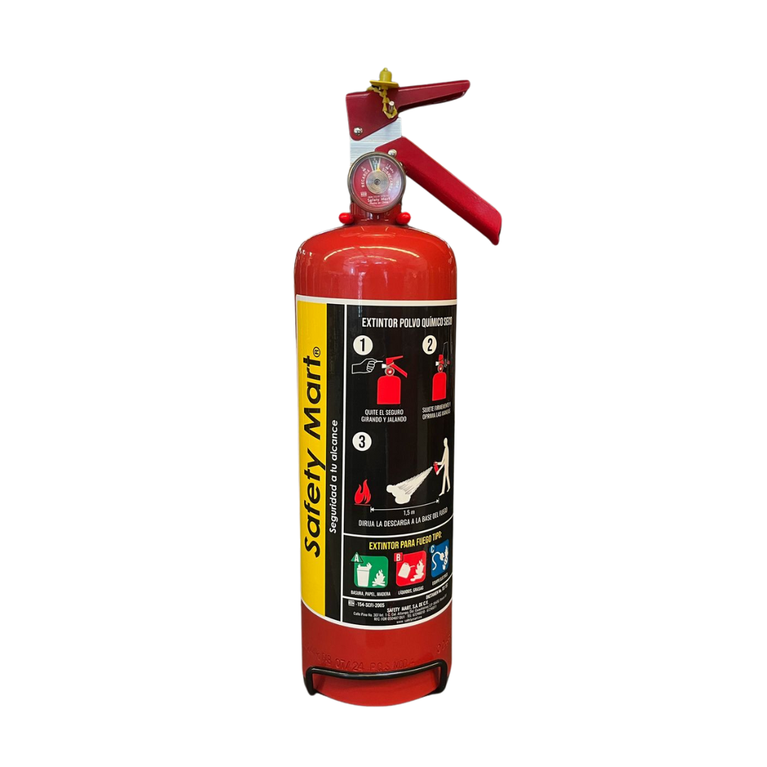Extintor de PQS de 2Kg Cargado Safety Mart