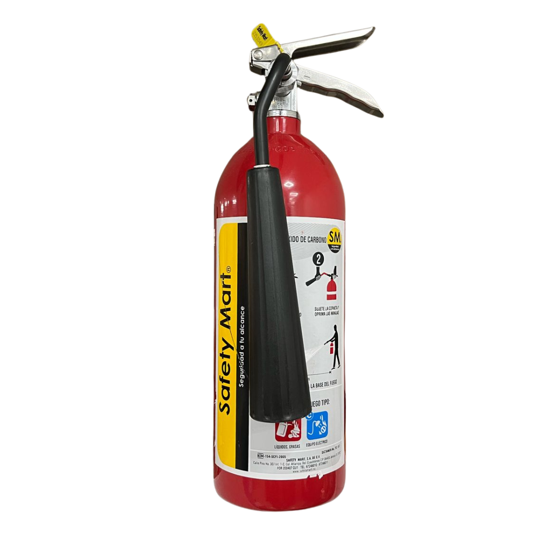 Extintor CO2 5 LBS Safety Mart