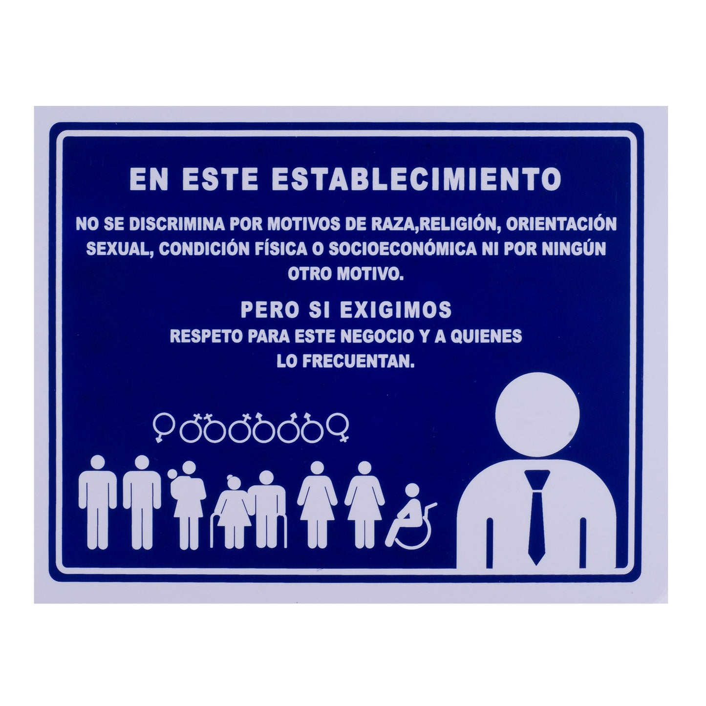 Señalamiento No Discriminación