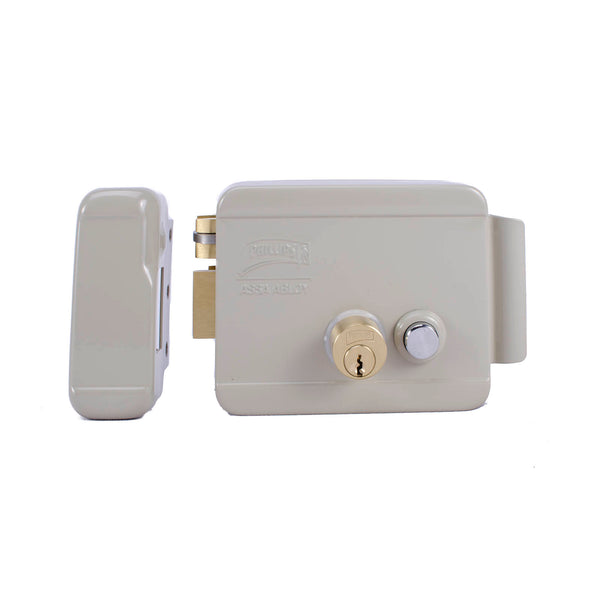 Cerradura Eléctrica Sobreponer C/Botón Izquierda Phillips