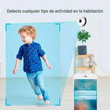 Cámara de Seguridad WiFi HD 360°, Visión Nocturna, Compatible con IOS Y Android Red Lemon