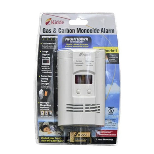 Alarma Detector de Monóxido y Gas Kidde