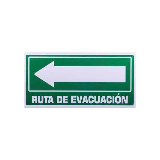 Señalamiento Ruta de Evacuación Estireno Izquierdo (20x40)