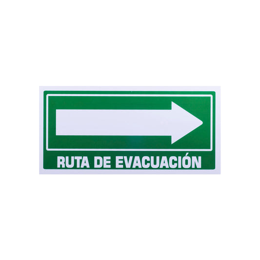 Señalamiento Ruta de Evacuación Derecha (15 x 30)