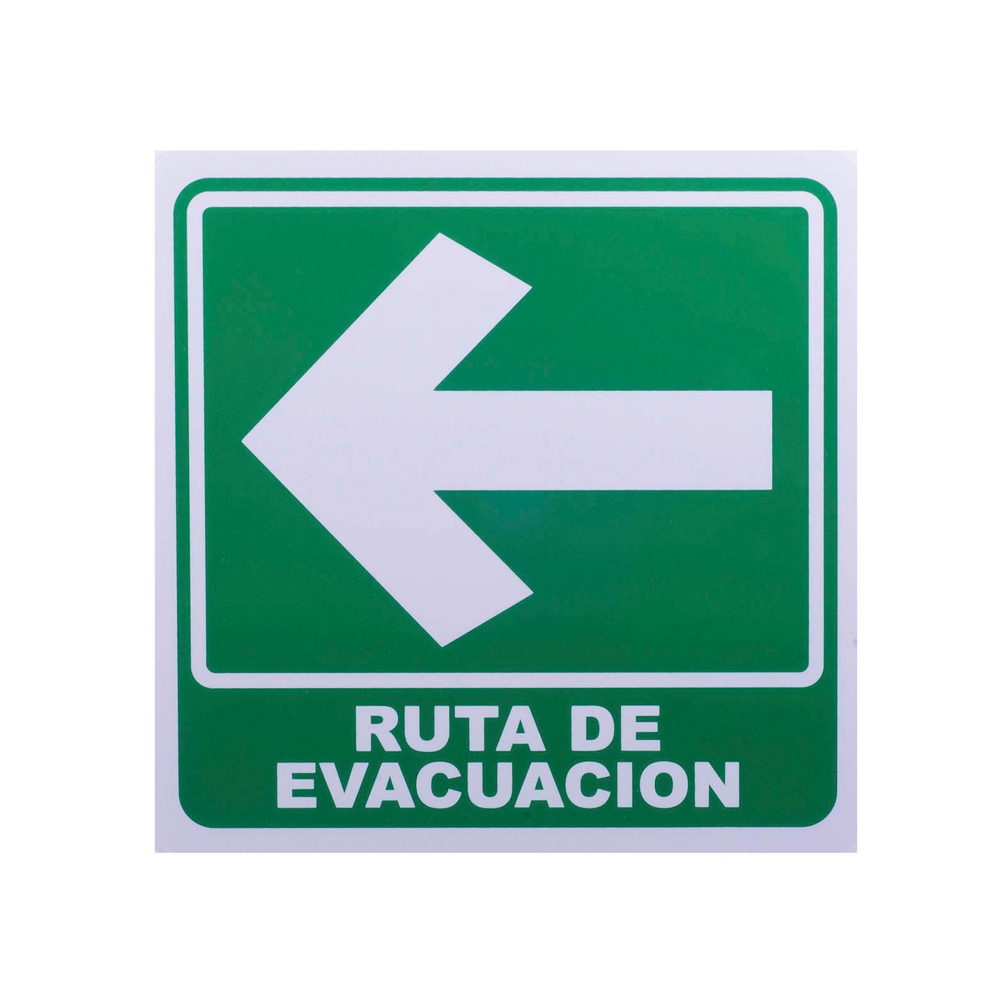 Señalamiento Ruta de Evacuación de Estireno Izquierdo (25x25)