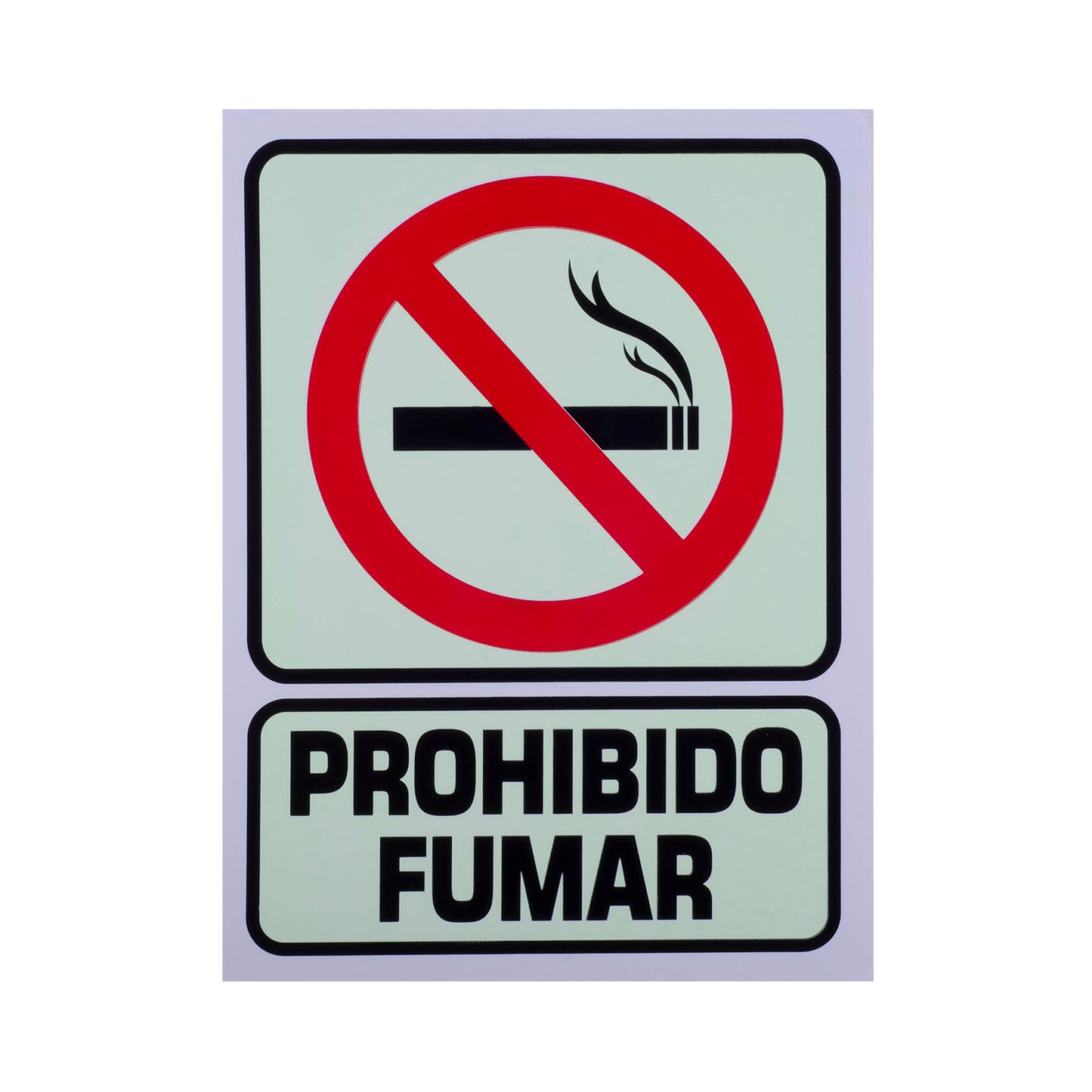 Señalamiento Fotoluminiscente Prohibido Fumar (30 x 40)