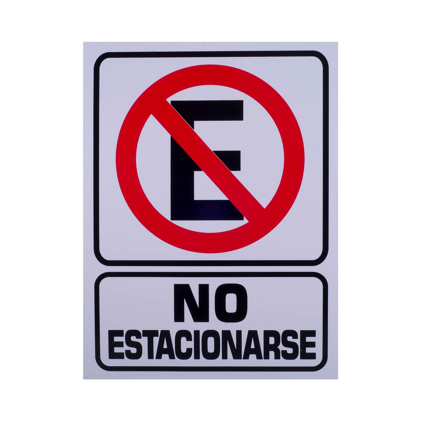 Señalamiento Estireno No Estacionarse (30 x 40)