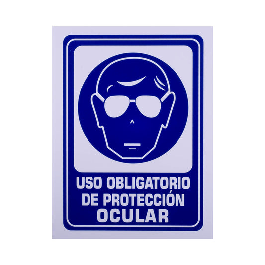 Señalamiento Estireno Obligatorio Uso Protección Ocular (30 x 40)