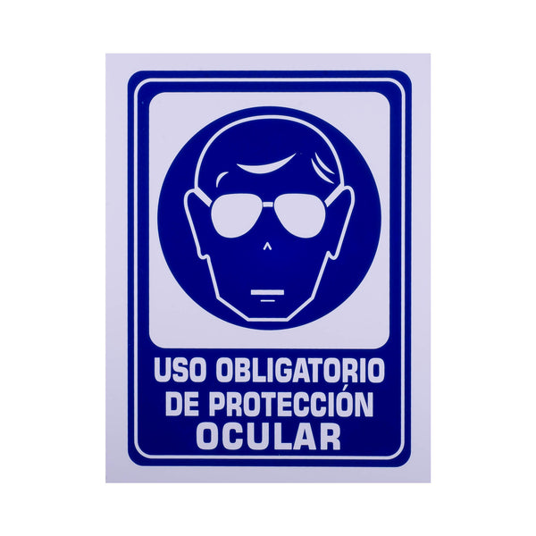 Señalamiento Estireno Obligatorio Uso Protección Ocular (30 x 40)