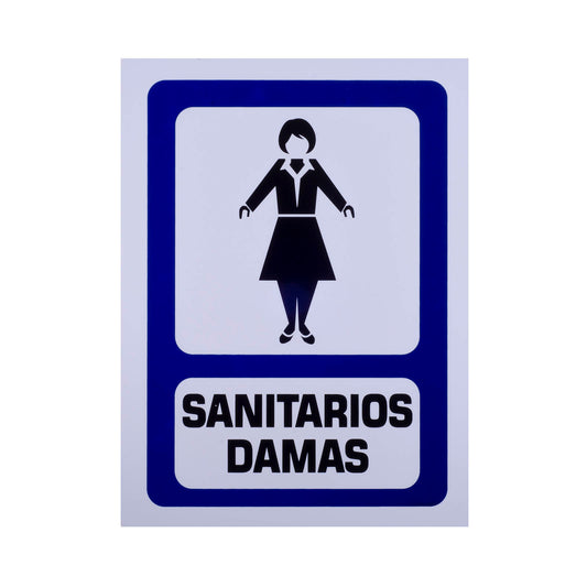 Señalamiento Estireno Sanitarios Damas (30 x 40)