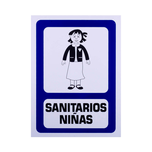 Señalamiento Estireno Sanitarios Niñas (30 x 40)