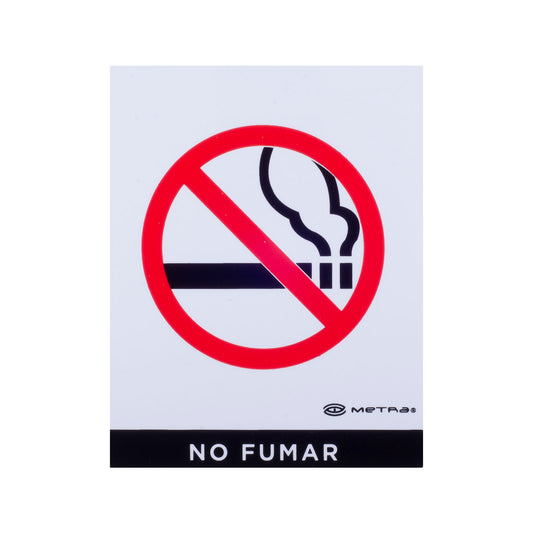 Señalamiento de Estireno Prohibido Fumar 30 x 40 – Safety Mart Mx