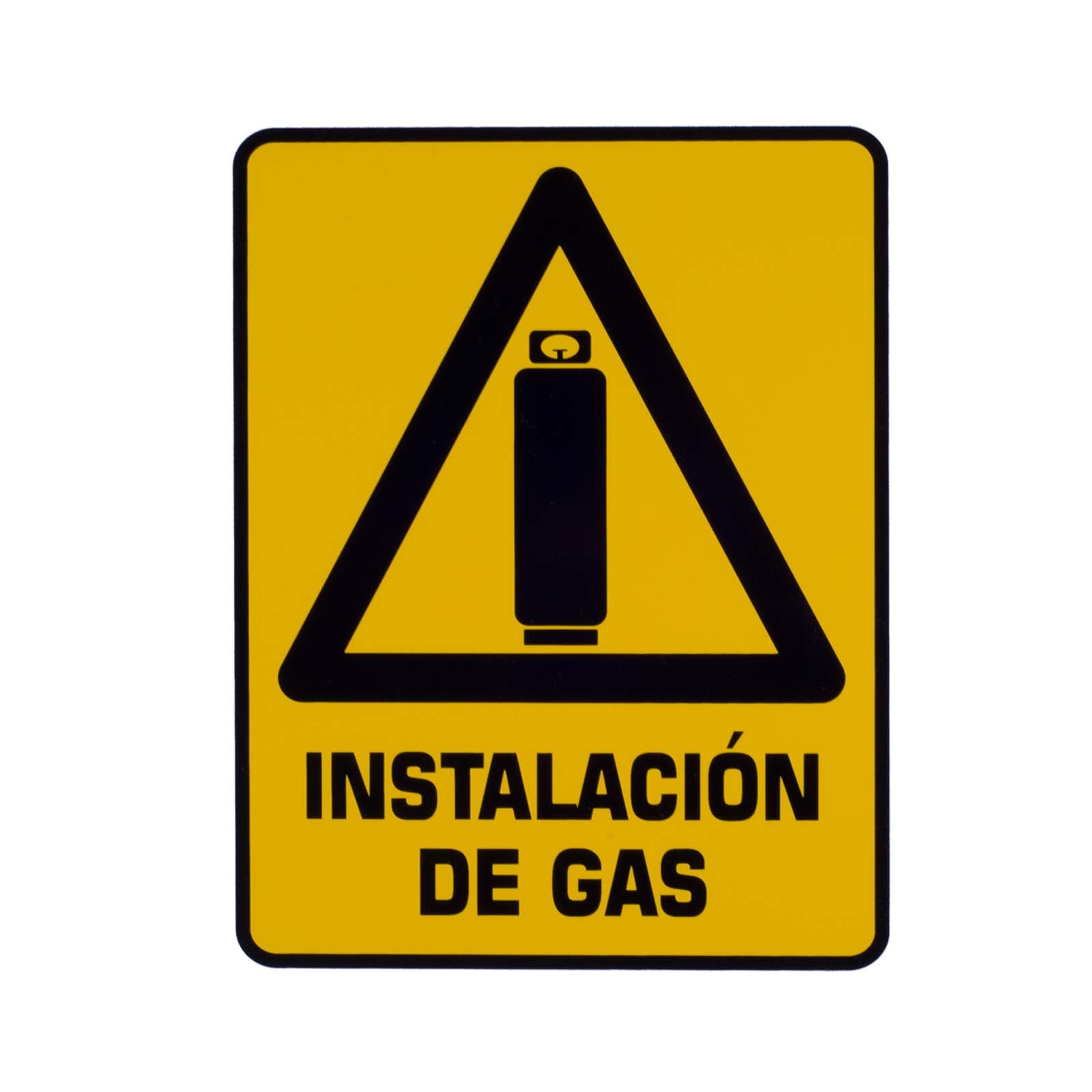 Señalamiento Precaución Instalación de Gas