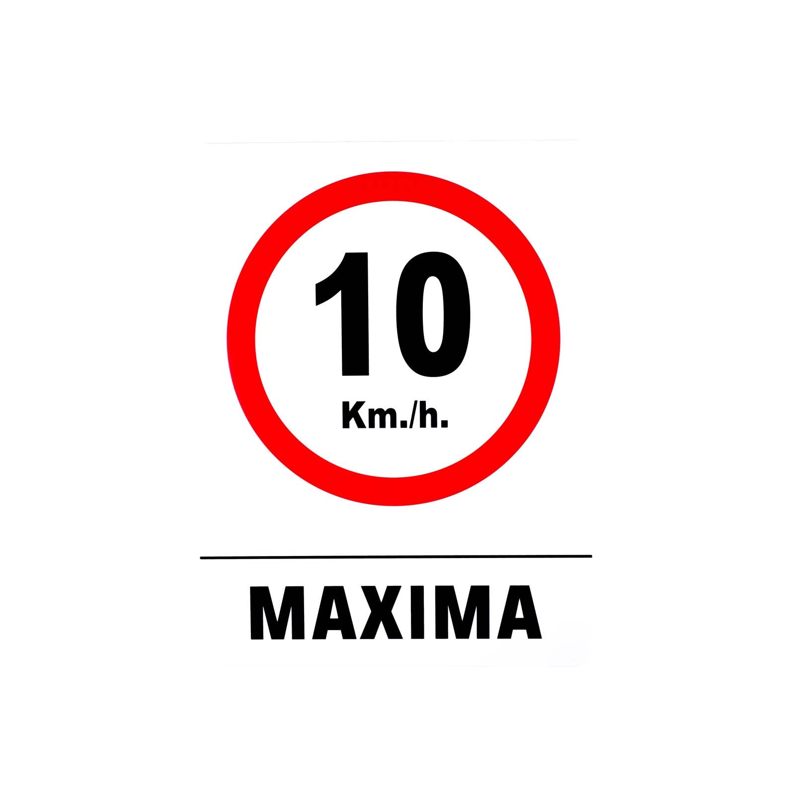 Señalamiento Máximo 10km – Safety Mart Mx