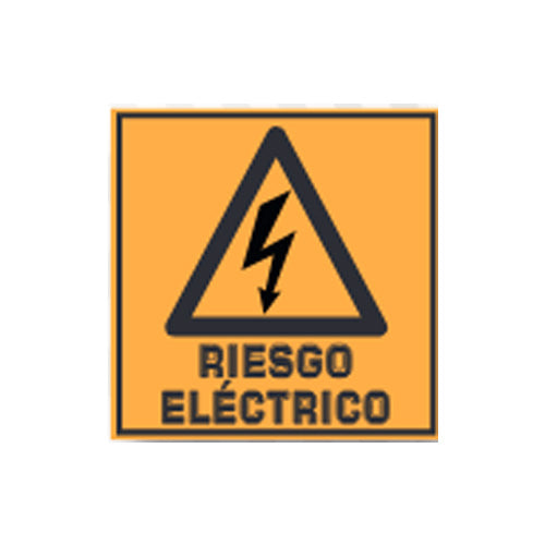 Etiqueta de Riesgo eléctrico Vinil (10X10)